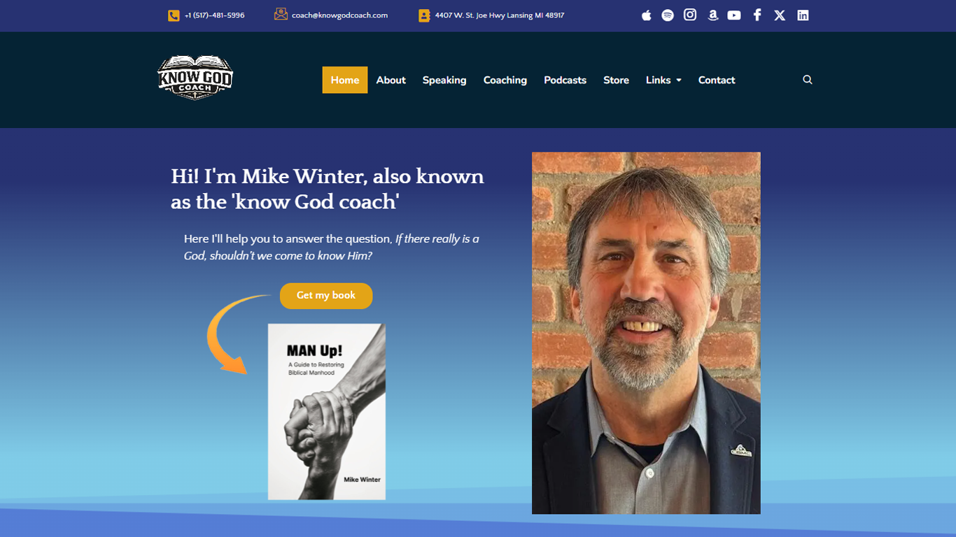 the knowGodcoach website
